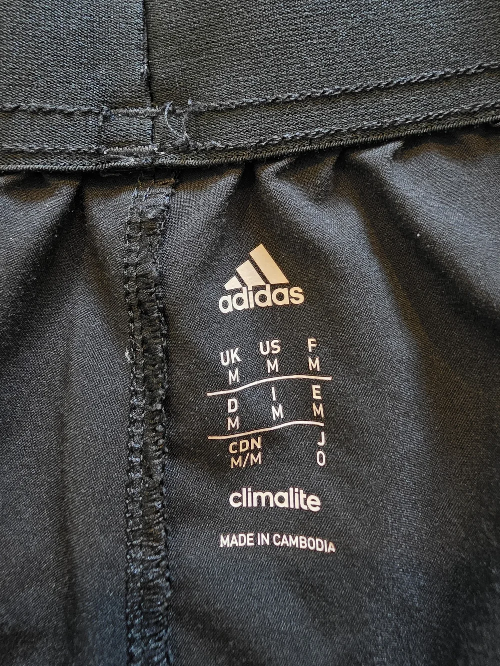 Adidas ClimaLite Black Athletic Workout Men's Shorts - Size Medium
